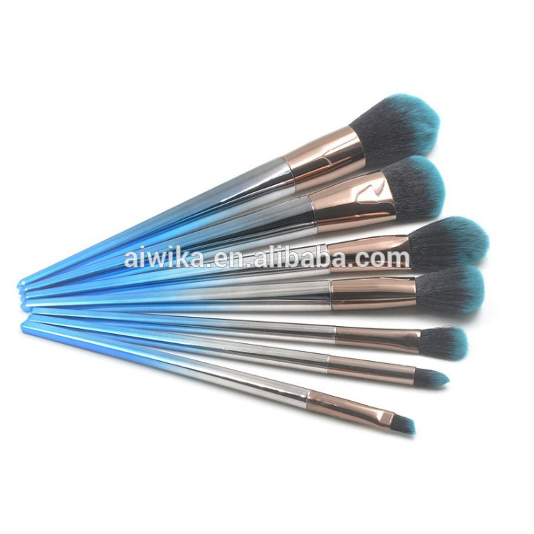 Custom 7pcs makeup brush, Pro art high quality cosmetic makeup brush set OEM brushes Private label