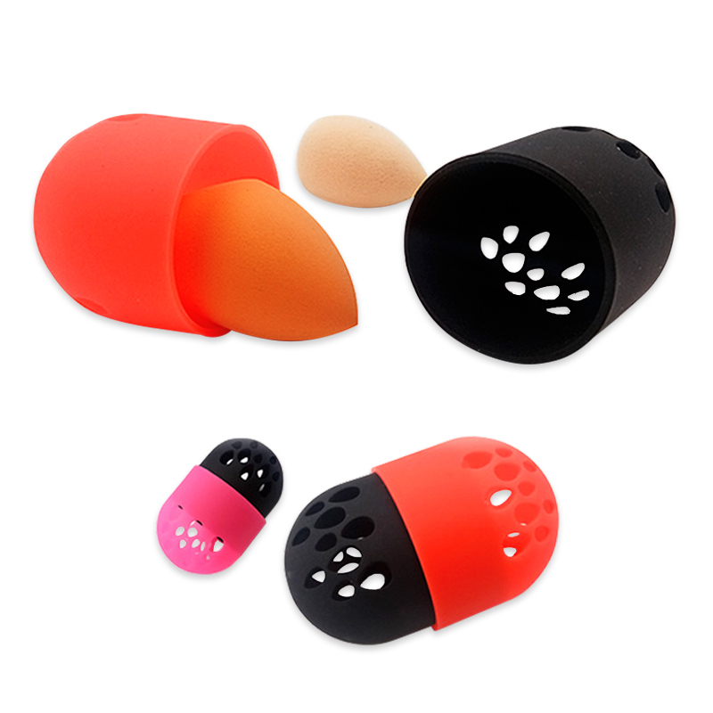 2019 New Portable silicone beauty sponge Hydrophilic Non-Latex Makeup Sponge