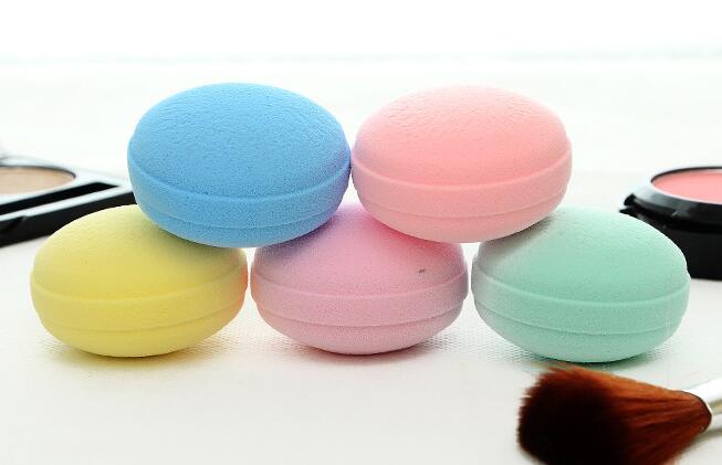 premium super soft Macaron makeup sponge customize shape size makeup sponge with pantone number