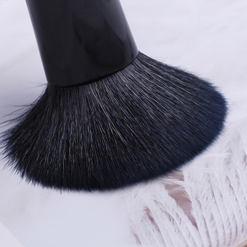 private label cosmetics luxury makeup brush wood powder natural hair vegan makeup brush