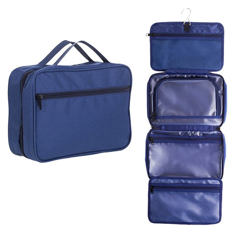 Toiletry Travel Bag with Organizer Compartments Hanging Cosmetic Travel Bag