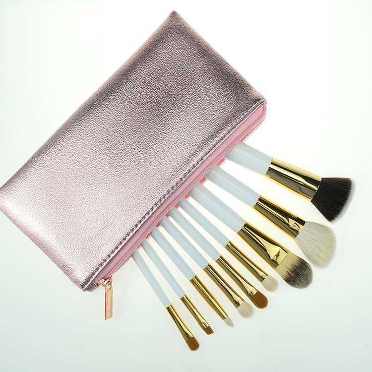 9Pcs Private Label Eyeshadow Brushes Unique Flat Brush