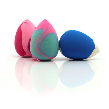 multi-color makeup sponge blender foundation essence marble beauty Flawless makeup sponge
