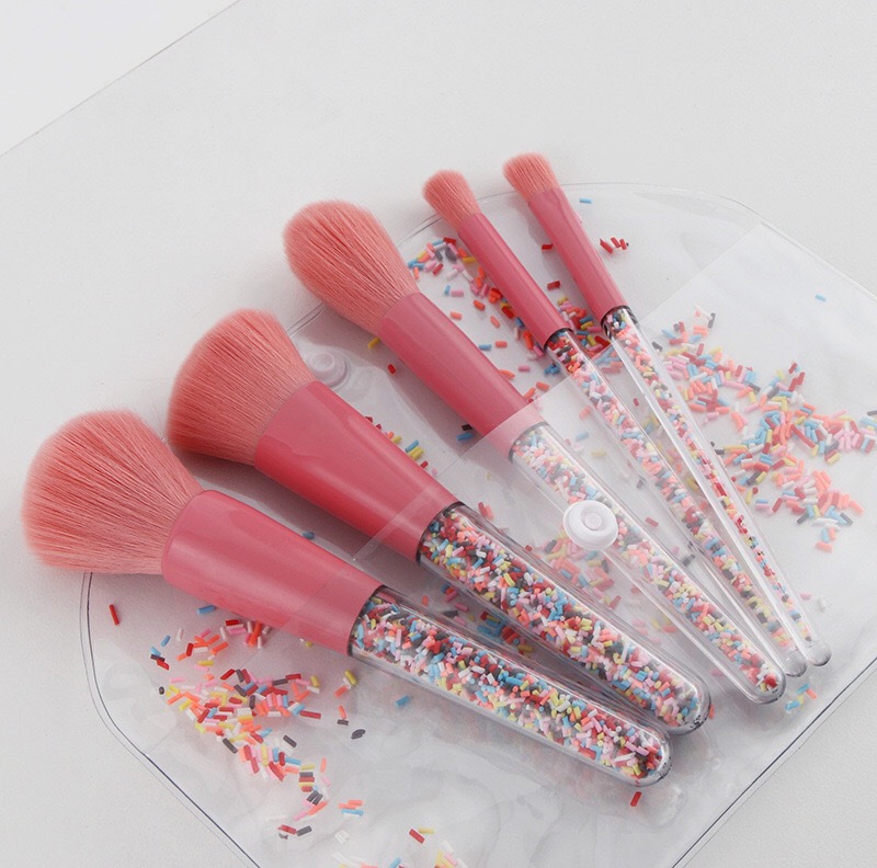 5Pcs Cosmetic Brush Custom Logo Makeup Brush New Makeup Brush Set