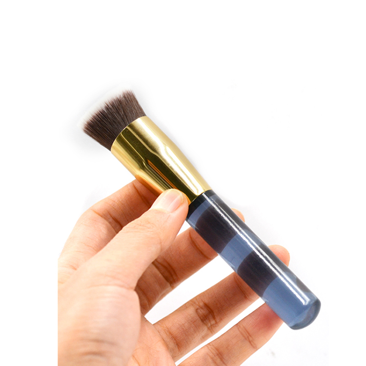 High End Professional Acrylic Flat Foundation Makeup Brush Vegan Foundation Brush For Cosmetic
