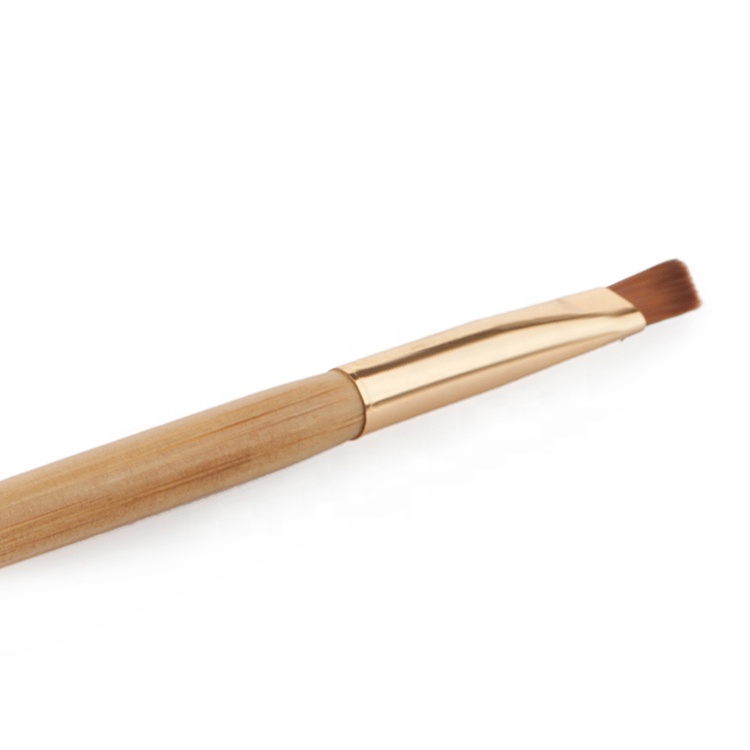 Bamboo Handle Eyebrow Brush Dual End Eye Pencil Brush Single Cosmetic Brush For Mascara