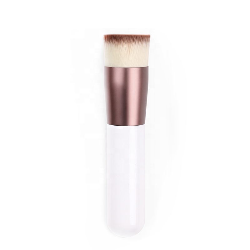 High Quality Lady White Handle Density Synthetic Foundation Brush Makeup With Box