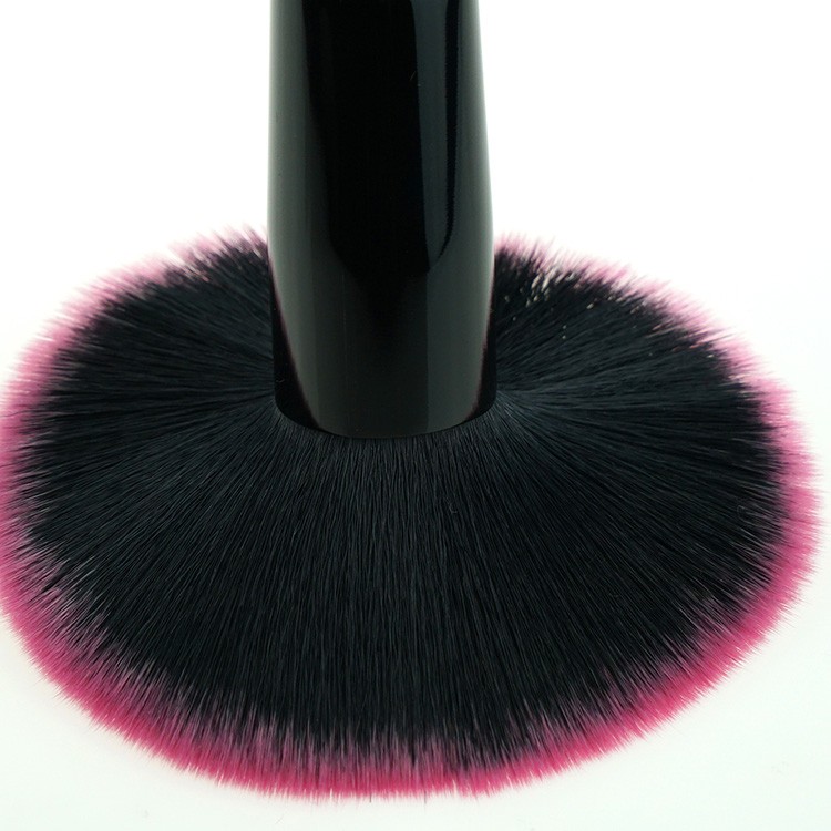 Private label luxury black synthetic hair cosmetic brush set kit with diamond makeup bag