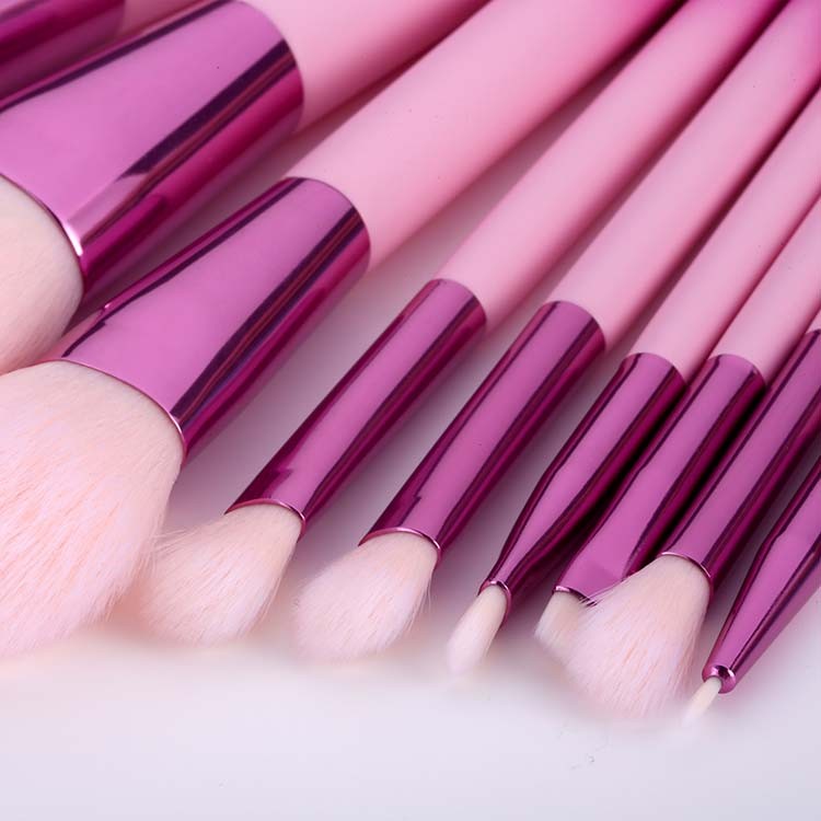 Wholesale Beautiful Synthetic Hair Makeup Brushes Set with bag