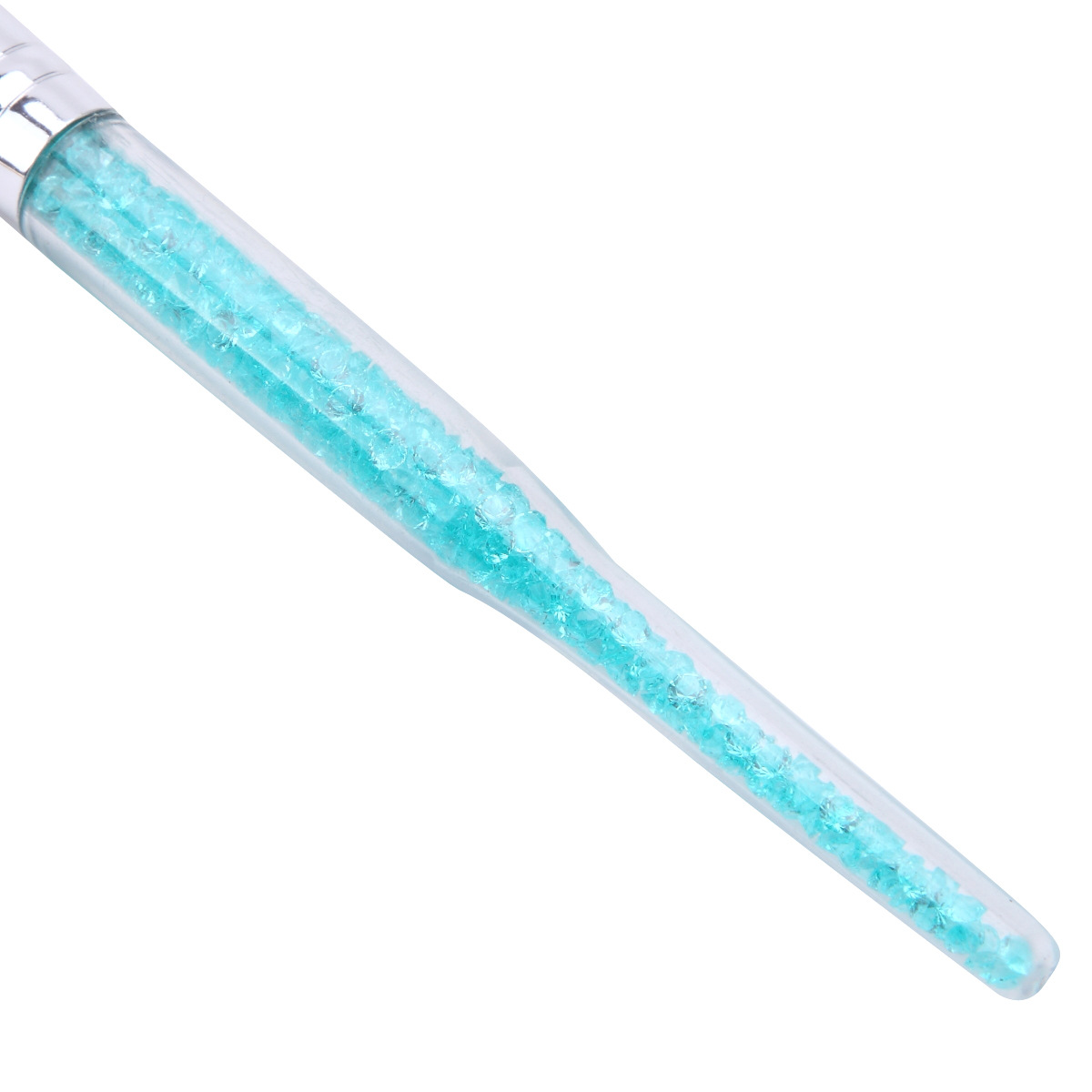 Bling brush set glitter acrylic handle makeup brushes face brush