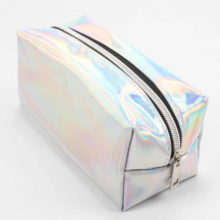 Large Capacity Laser Custom Makeup Bag Holographic Cosmetic Bag Makeup