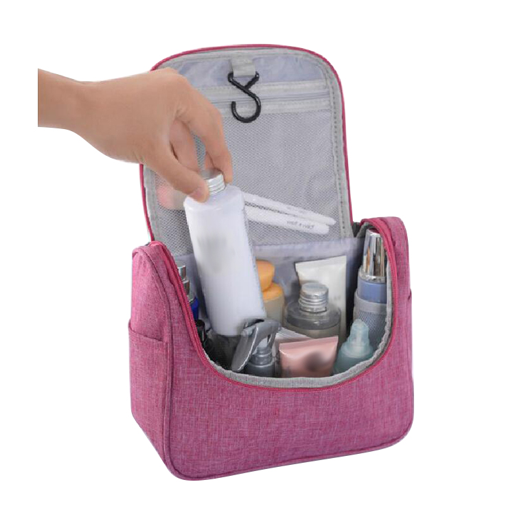 Travel Toiletry Bag Waterproof Zip Organizer Hanging Women Cosmetic Bag Makeup Pouch