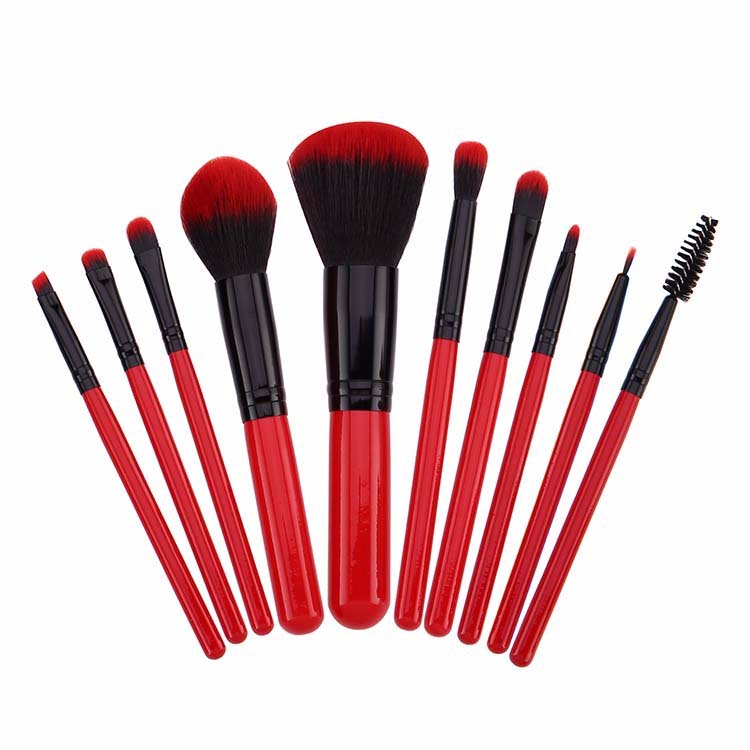 2018 Free Samples Vegan Hair Red Maquillaje Beauty Cosmetics Makeup Brushes
