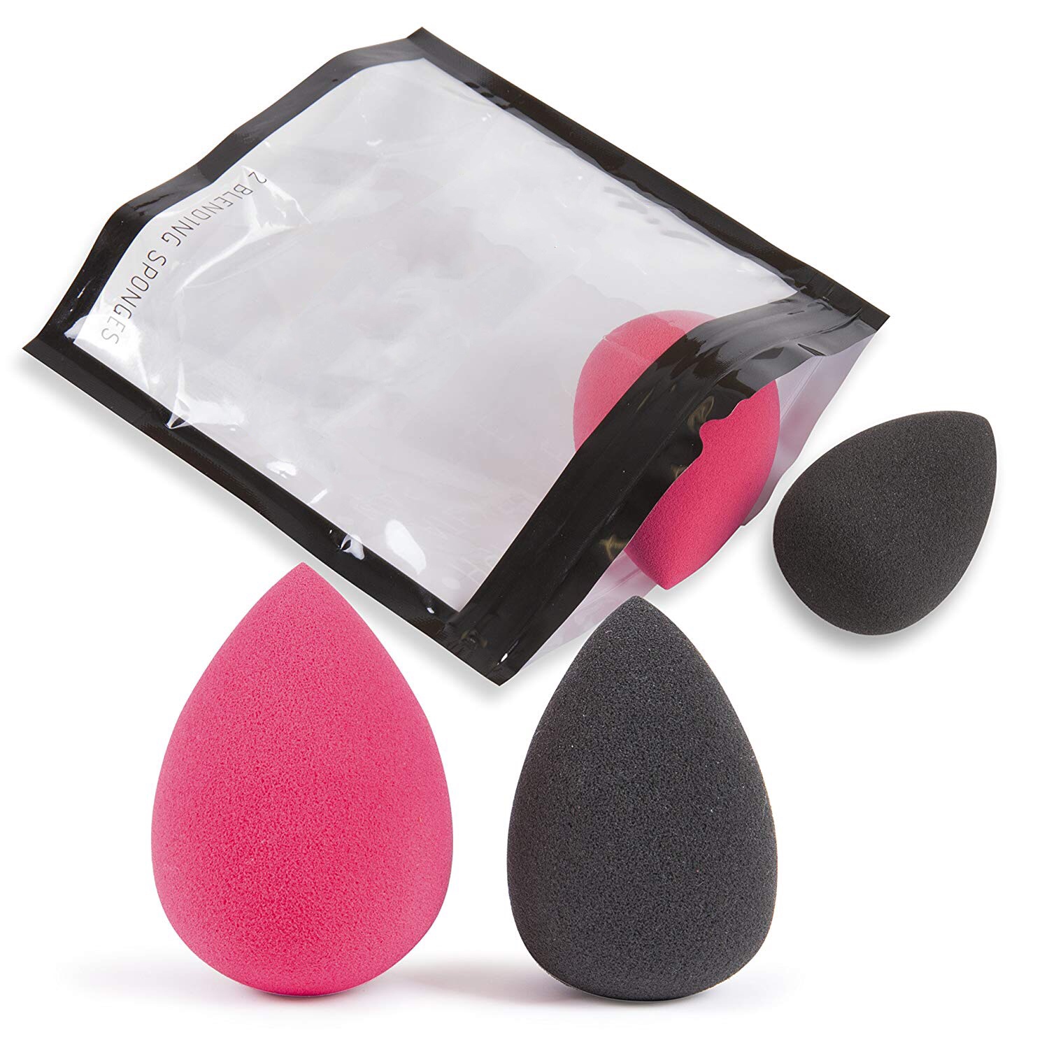 Yes Washable Soft Non Latex hydrophilic Makeup Accessories Custom Logo 2pcs Sponges Sets Beauty Blending Makeup