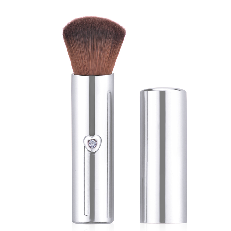 Cosmetic brush manufacturers nylon hair retractable brush for professional brush make up