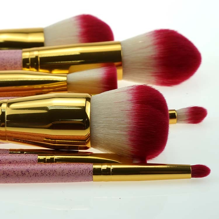 Shenzhen Factory New Design Makeup Brush Set Mermaid with PU Leather Case