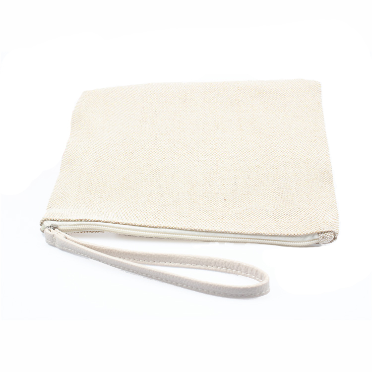 Jute Cotton Cosmetic Bag Pouch Portable Travel Makeup Toiletry Bag