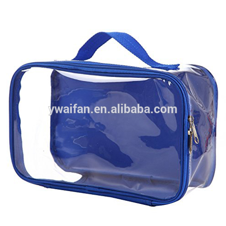 Clear Travel Toiletry Bag Gym Bag and Makeup Cosmetic Zipper Bag