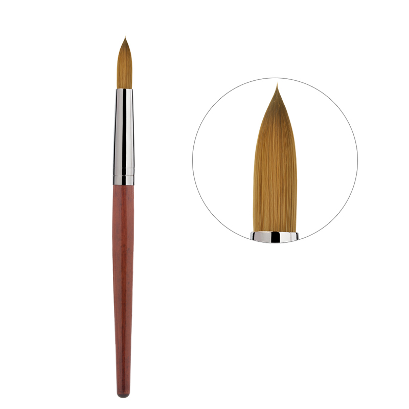 Long Handle Nail Painting Brush Pen Classic Rose-wood Nail French Brush