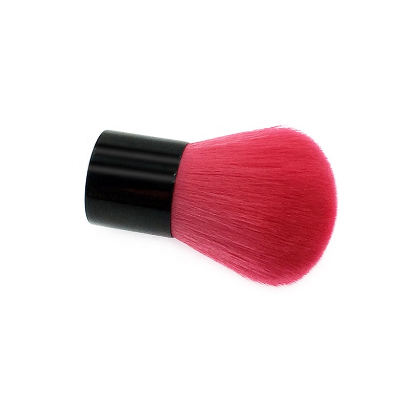 Single Black Base Red Hair Cosmetic Kabuki Powder Brush