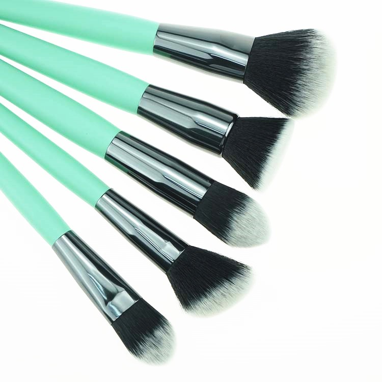 24 Piece Best Green Star Makeup Brushes Makeup Foundation Brush Set