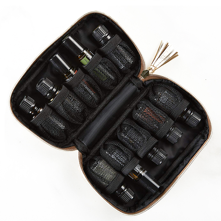 Essential Oil Carrying Case for 10 Standard Bottles Travel Essential Oil Holder Organizer