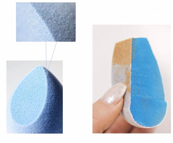 Micro Fiber Sponge Multifunctional Non-Latex Cosmetic Sponge