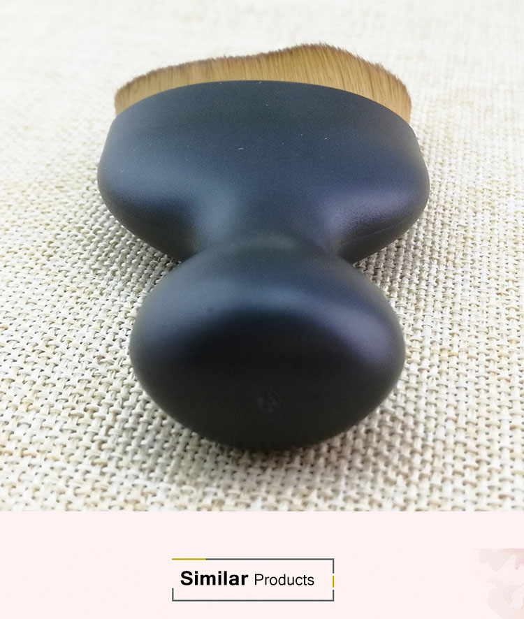 Factory Custom LOGO Goblet Shape Black Single Cosmetics Makeup Foundation Brush