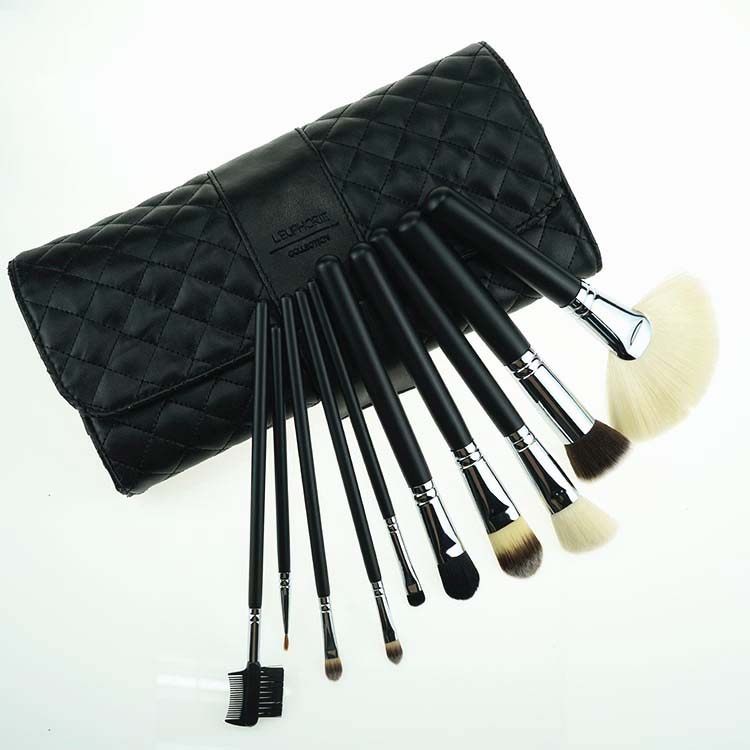 10pcs OEM professional cosmetic makeup brush case makeup brushes makeup with bag