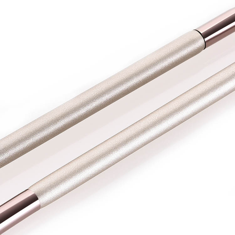 Champagne Gold Shiny Handle Eye Makeup Brushes Women Beauty Tools from China Supplier