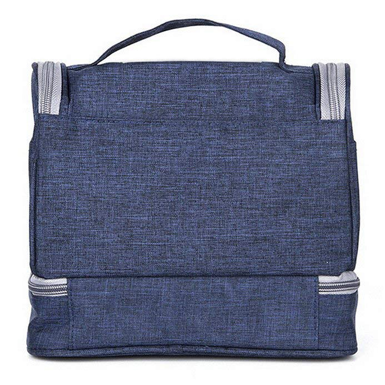 Hanging Toiletry Kit Organizer Bag Dry and Wet Separation 2-layer Makeup Cosmetic Bag for Travel
