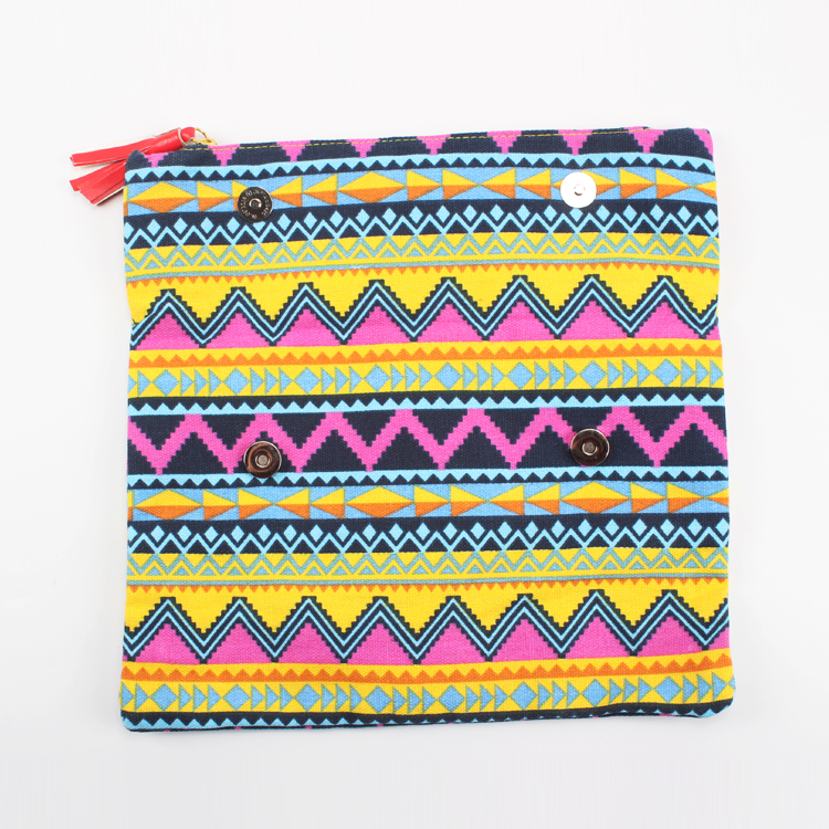 Colorful Canvas Clutch Handbag Foldable Envelope Clutch Bag