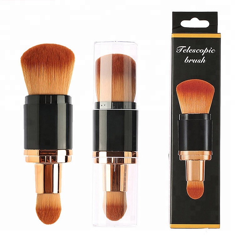 Telescope Double End Retractable Powder Foundation Makeup Cosmetic Brush