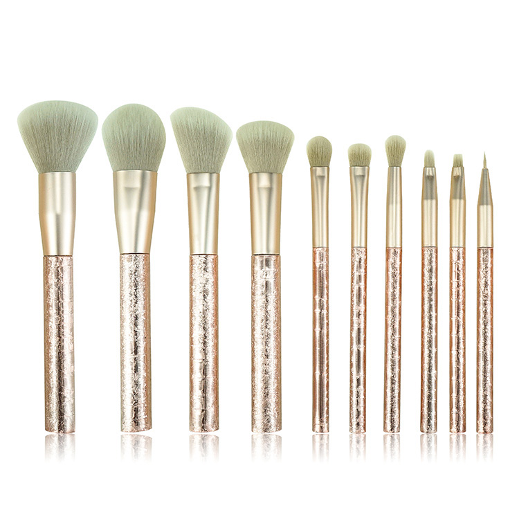 Rose Golden Ice-breaking Pattern Charcoal gray Private Label Makeup Brush Set maquiagem importada atacado
