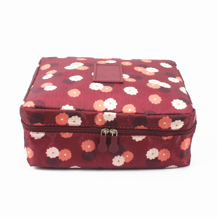 Travel Cosmetic Bag Toiletry Organizer Floral Make up Pouch