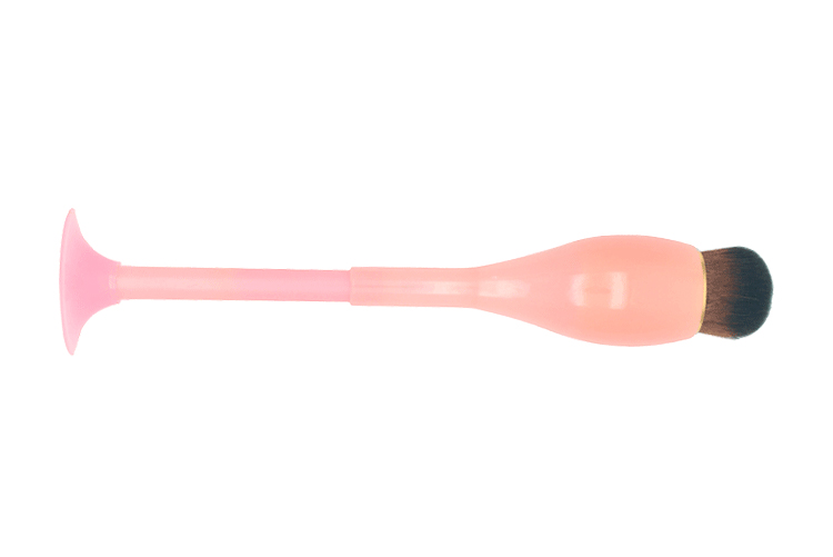 Custom Portable Detachable Plastic Handle Synthetic Wine Cup Like Mini Blush Brush