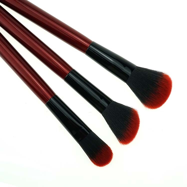 2019 trending products red cosmetics brushes makeup brush set with cylinder box