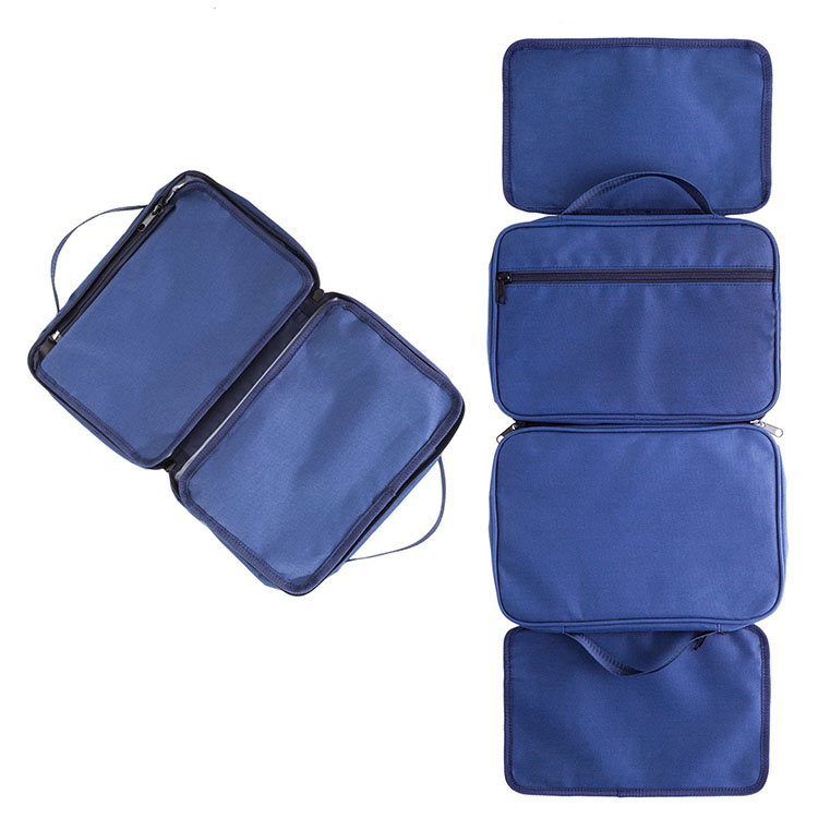 Toiletry Travel Bag with Organizer Compartments Hanging Cosmetic Travel Bag