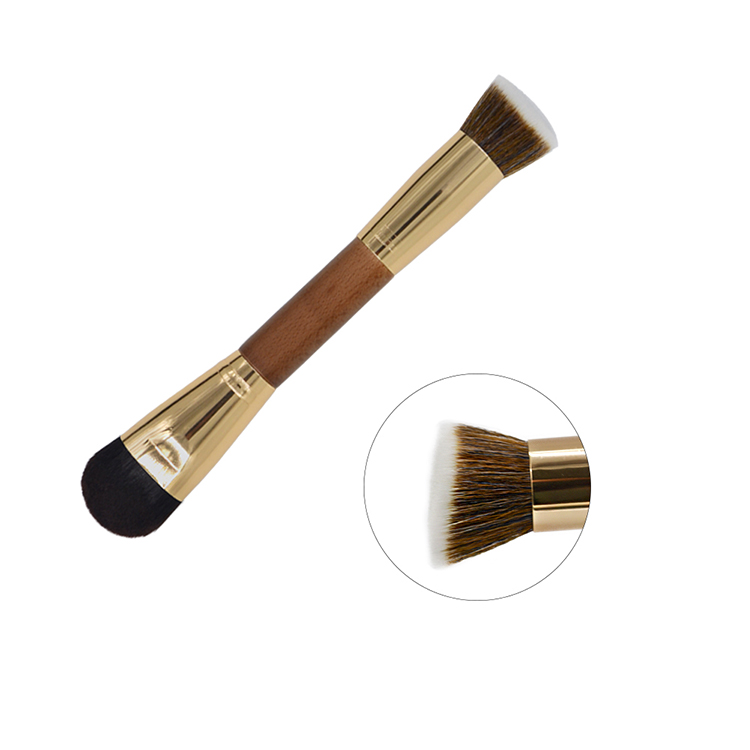 Customised Double Ended Foundation Makeup Brush with Synthetic Hair