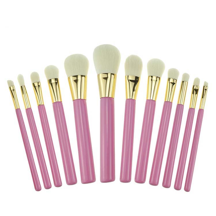 12pcs pink vegan maquillaje products cosmetic custom makeup brushes set