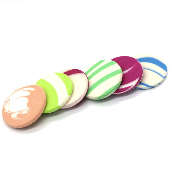 2019 Direct Factory Washable SBR Multi Functional Mixed Colors 2D Beauty Makeup Sponge Blender