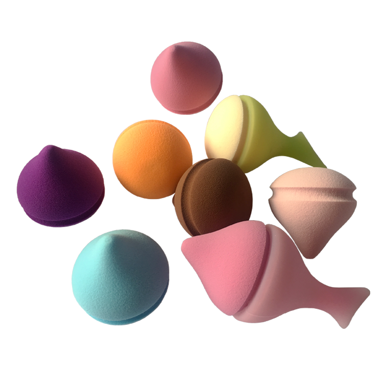 2019 New Hydrophilic Non-Latex Silicone Combination Makeup Sponge