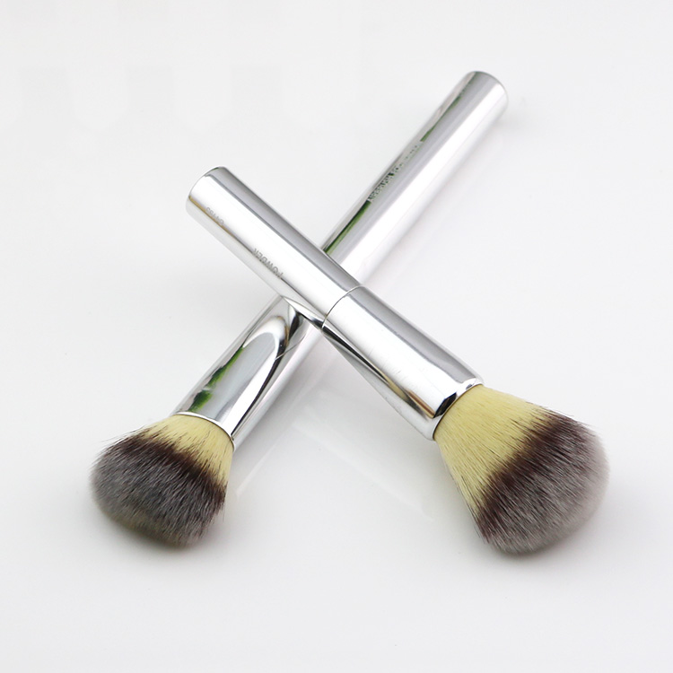 Factory Personalized Metallic Oval Blush Powder Air Makeup Brush