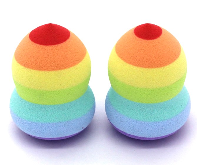beauty makeup sponge private label colorful makeup sponges