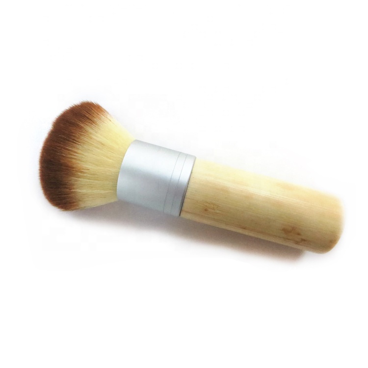 Eco Big Beauty Powder Cosmetic Brush Oval Synthetic Powder Brush For Makeup