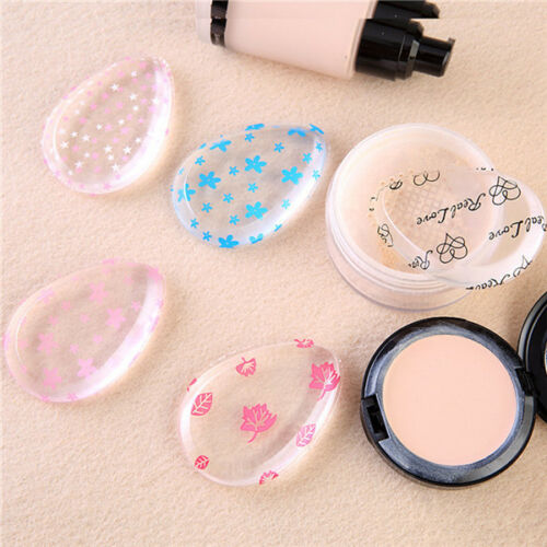 2019 new arrivals Two Color Pattern Customized Design Silicone Clear Makeup Sponge Silicone Puff