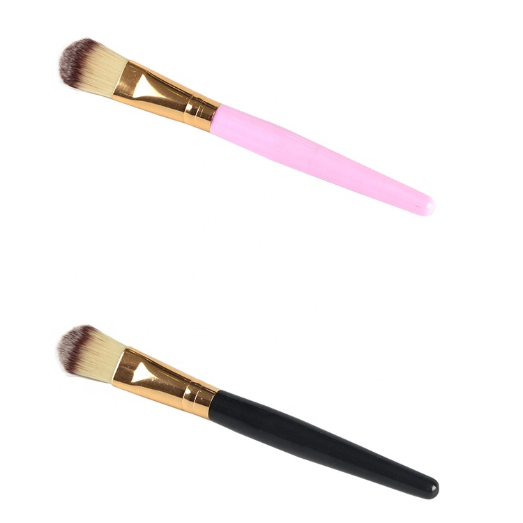 Daily Cosmetic Liquid Foundation Brush Wooden Makeup facial Mask Brush