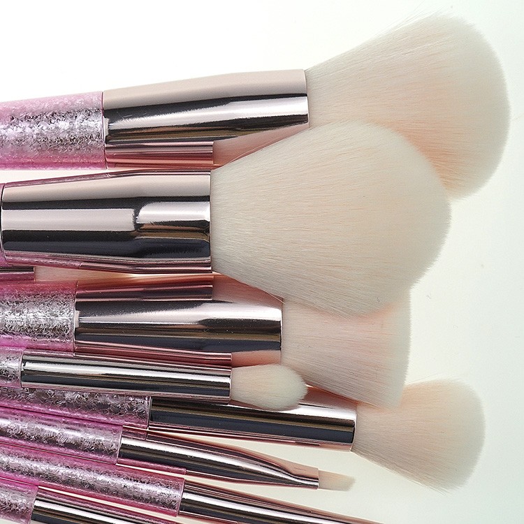 2019 best new design custom maquillage pink cosmetics makeup brush set