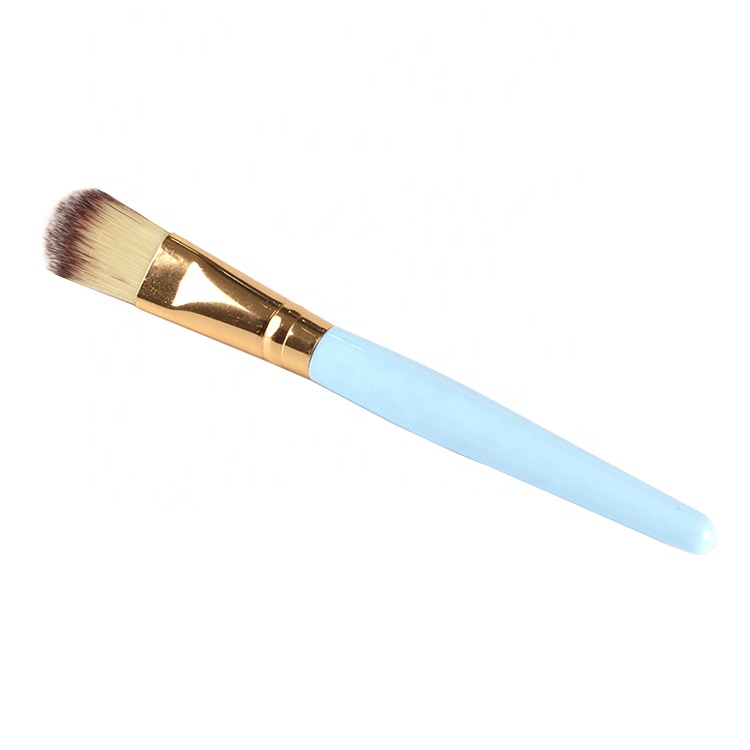Daily Cosmetic Liquid Foundation Brush Wooden Makeup facial Mask Brush
