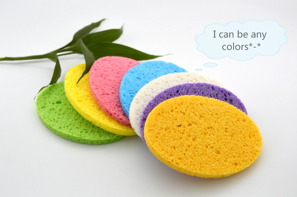 Natural Popular Daily Facial Cleansing Sponge Easy To Use Cellulose Makeup Clean Sponge